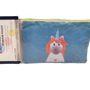 Kids Unicorn Face Mask & Storage Case Childrens Mask